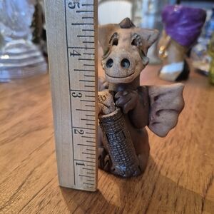 Vintage 70s Windridge House Pottery Clay Golf Dragon Whimsical Collectors HTF